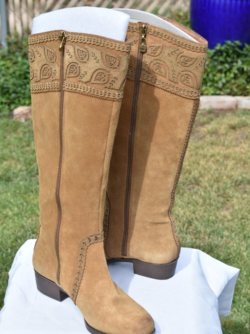 Nurture Leather Tooled Boots